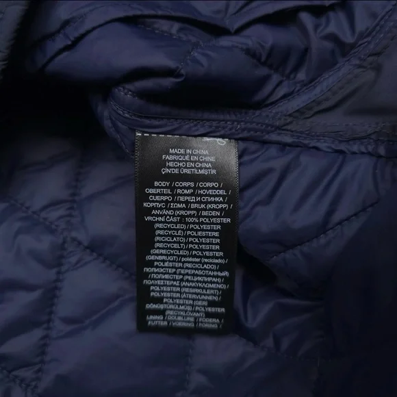 RRL RALPH LAUREN Men's Navy Quilted Shirt Jacket RRL Size Medium NWT EUC - Picture 6 of 12